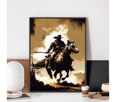 Game TV-Red-Dead-Redemption 2 Poster No Framed Kraft Club Bar Paper Vintage Poster Wall Art Painting Bedroom Study Stickers