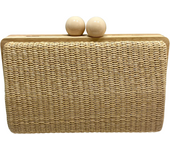 Bolso Veraniego rectangular cierre bola asimétrico medidas 20 x 13 cm