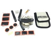 kit con herramienta multiusos para reparación de bicicletas