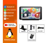 7inch Universal Wireless Carplay Car Radio Multimedia Video Player GPS Navigation Apple Android Auto Bluetooth Touch Screen