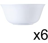 Vajillas y Boles en Vidrio Opal – Colección Carine de Luminarc – Diseños en Blanco, Negro, Gris y Azul