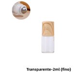 1/2/3/5/10ML Cosmetic Container Roll On Glass Bottles For Essential Oil Empty Perfume Bottle Refillable Container With Wood Lid