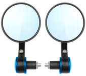 2pcs/Pair 7/8" Universal Motorcycle Rear View Mirrors Round Handle Bar End Foldable Motorbike Side for Cafe Racer  CAR