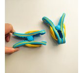 2pcs Beach Towel Clips Clothes Pegs Quilt Peg For Laundry Sunbed Lounger Home Bathroom Drying Racks Retaining Clips