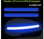 2pcs/set Car Reflective Safety Strip Stickers Car Rearview Mirror Reflective Sticker Reflective Warning Safety Tape