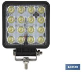Faro trabajo 16 led 3360lm 6000k 48w, ip67 (10-30v)