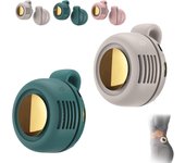 Mini ventilador portátil silencioso sin aspas con clip, mini ventilador ciclónico sin aspas con clip para la cintura, 3 velocidades, carga rápida, ideal para exteriores, viajes y oficina (rosa)