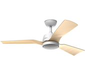Mellerware - Ventilador de Techo Brizy Bright Outdoor, Interior y Exterior, Luz Integrada, Motor DC 45W, 6 Velocidades, Función Verano e Invierno