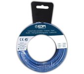 EDM Carrete Cablecillo Flexible 6mm Azul Libre de halógenos 10m EDM - 28570 Cablecillo Material Eléctrico Cable Eléctrico