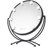 GreenIce | Espejo Iluminado Maquillaje LED 48x43Cm Negro 40.000H [SUN-KRS-430-B
