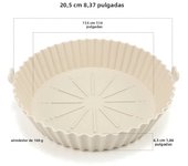 Silicone Air Fryer Baking Tray Reusable Baking Basket Grill Pan Food-grade Non-stick Fryers  Baking Pan Kitchen Accessories