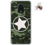 Tumundosmartphone Funda Gel Tpu para Xiaomi Redmi Note 9S / Note 9 Pro diseño Camuflaje 01 Dibujos