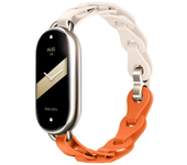 Rubber Strap for Xiaomi Mi Band 9 Stainless Steel Buckle Bracelet for Miband 9 NFC Fashion Lady Style Replacement Silicone Band