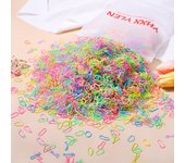 480pcs Elastic Rubber Band for Girl Colourful Disposable Hair Ties Headband Ponytail Holder Bands Kid Hair Accessories