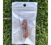 1pc Aluminum Alloy Tobacco Pipe Smoking Tools with Small Clean Brush
