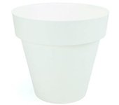 Plastiken TES - Maceta Redonda Clásica Diámetro 18 cm Capacidad 2.5L. Blanco