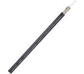 Center Cable RG58 Cobre MIL-C17 100m Pantalla Malla PVC Negro