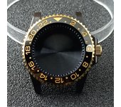 High-quality Silvery Black Case have inner ring 40.5mm watch men's case FIT NH34 NH35 NH36 movement Automtaic Watch Box