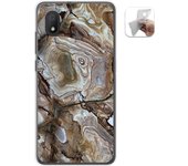 Tumundosmartphone Funda Gel Tpu para Alcatel 1B 2020 diseño Mármol 14 Dibujos