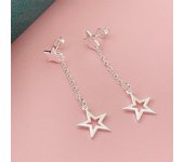 Pendientes de Estrella de Plata de Lei, joyería de moda, Regalos de fiesta de Navidad