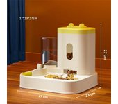 Dog Cat Food Bowl Kitty Puppy Feeding and Drinking Water Integrated Bowl Large Capacity Pet Food Storage Dispenser Containers