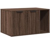 Mueble Arenero para Gatos Madera Ingeniería marron 80x50x45 cm