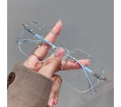 Anti-Blue Light Glasses Women Men Oversized Optical Frame Eye Protection Ultra Light Eyeglasses Office Computer Goggles