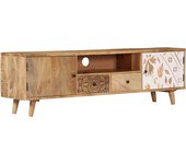 Mueble TV combinadoMueble de TV de madera maciza de mango 140x30x40 cm
