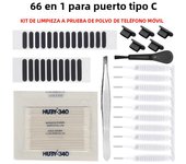 66PCS Mobile Phone Speaker Charging Port Cleaning Set Dust Plug for iPhone 15 14 13 Samsung Xiaomi Earphones Cleaner Kit Brush