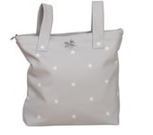 BOLSO PANERA BABYLINE DE LA COLECCIÓN DREAMS. 100% POLIPIEL CON ESTRELLITAS BORDADAS.