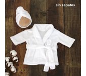 Baby Bathrobe Clothing Soft Fleece Robe Headscarf Shoes Newborn Photography Props Outfits Infant Boy Girl Costume Towel Sets