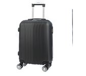 DAM Maleta de cabina Trolley en material ligero de ABS de alta resistencia. Cerradura numérica, 4 ruedas dobles extraíbles y giratorias 360°. 57x38x20Cm