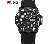 OFNS Top Brand Luxury Quartz Man Wristwatch Waterproof Luminous Date Silicone Men's Watches Sports Men Watch Casual Quartz Clock
