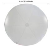 15.7 in Luminous Ball LED Beach Volleyball Glow Inflatable Ball Lamp for Garden Lawn Yard Pool Decor Light Change Color Lantern