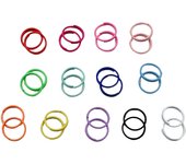 8/10mm Colorful Open Double Jump Ring DIY Jewelry Accessories Macaron Key Ring Colors Available