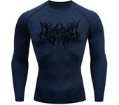 Thorns Print Gym Compression Shirt Men's Running Fitness Workout Summer Quick-Drying Short-Sleeved Sports Sportswear Rash Guard