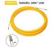 5mm Electrician Tape Conduit Ducting Cable Puller Tool 10-50M Fiberglass Rodder Fish Tape Cable Push Puller Wiring Installation