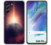 Funda Silicona para Samsung Galaxy S21 FE 5G diseño Tierra Dibujos
