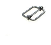 10pcs/pack Metal Slides Tri-Glides Wire-Formed Roller Pin Buckles Strap Slider Adjuster Buckles Rectangle Adjuster Belt Buckles
