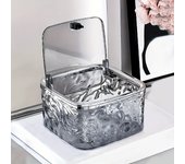 Hair Accessories Organizer Storage Box Clear Acrylic Hair Tie Organizer for Headband, Bows, Cotton Swab Organization, Bathroom