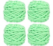 Hilo de lana para tejer 4xHilo de tejer para crochet, hilo grueso suave para hacer proyectos de hilo