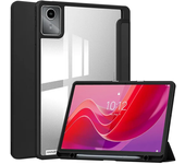 Tablet Case for Lenovo Xiaoxin Pad 2024 Tab M11 11 Inch Trifold Pencil Holder Acrylic Back Flip Stand Kickstand Shockproof Cover