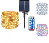 Outdoor String Lights Solar LED Fairy Lights Solar Lamps With Remote Controller For Caming Party Garden Terrace Patio Decoration