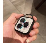 Diamond Glitter Camera Protection For Iphone 15 14 13 11 Pro Max Plus Lens Tempered Glass On Iphone 12 13 11 Pro Max Metal Ring
