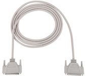 3 Metros 37 Pin Macho at Cable de Extensión DB37 Gris Blanco