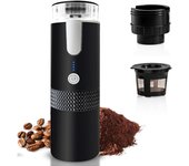 Cafetera portátil 3 en 1, inalámbrica, eléctrica, autocalentable, cápsulas de café expreso para coche, hogar, oficina, camping, viajes.