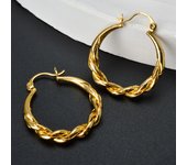 Sunny Jewelry Fashion Simple Hoop Earrings for Women Vintage Classic Circle Twist Geometry Huggie Party Wedding  Jewellery Gift