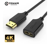 QGeeM 4K HDMI Extension Cable Extender HDMI 2.0 Adapter for Xiaomi Xbox Serries X PS5 PS4 TV Box Laptops HDMI Splitter Wire Cord
