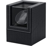 Caja de pulsera con almacenamiento de exhibición de Reloj Automático individual, cuádrude de PU