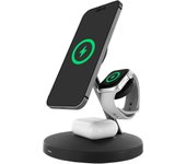Muvit for change cargador 3 en 1 soporte magsafe+soporte iwatch+airpod negro